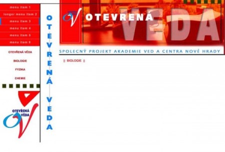 design Otevrena veda, navrh